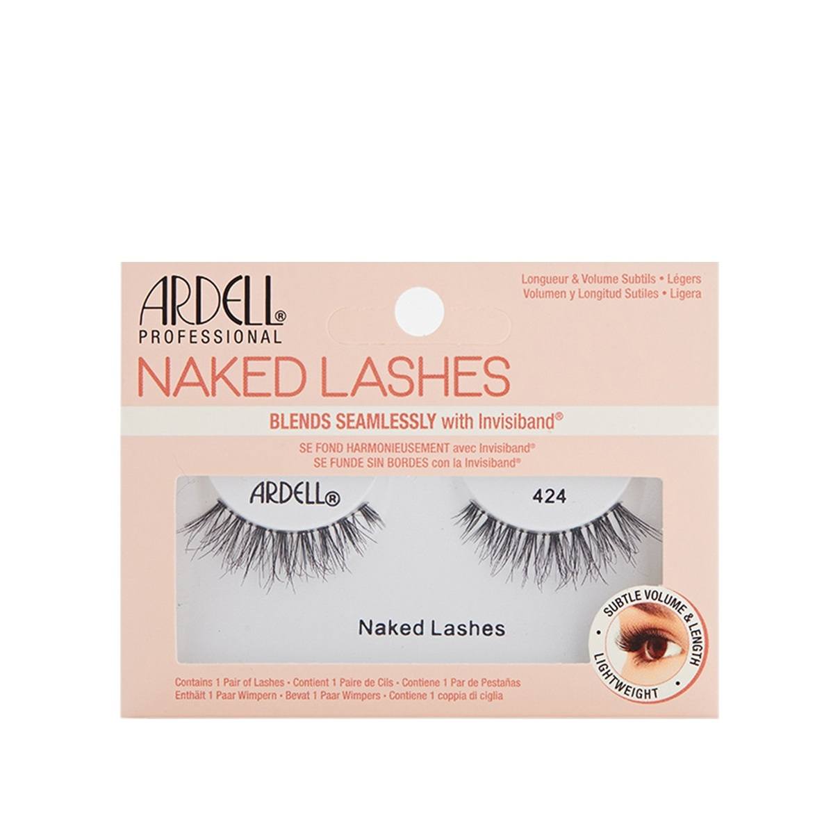 Ресницы накладные Naked Lashes 424 магазин VISAGEHALL являющийся официальным дистрибьютором в России