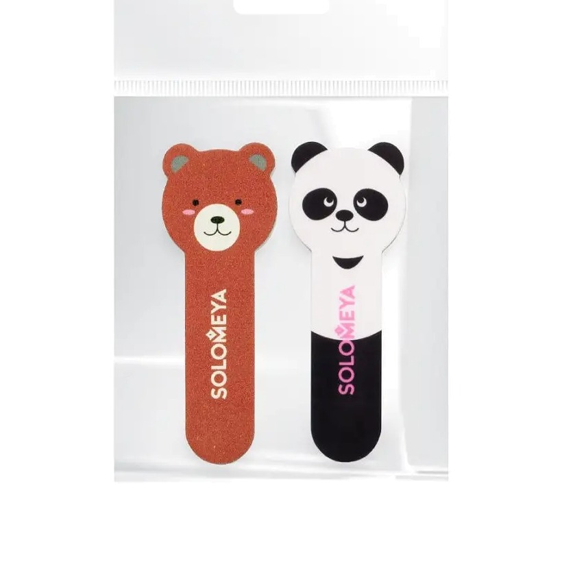 Набор пилок для натуральных и искусственных ногтей Медвежонок и Маленькая панда