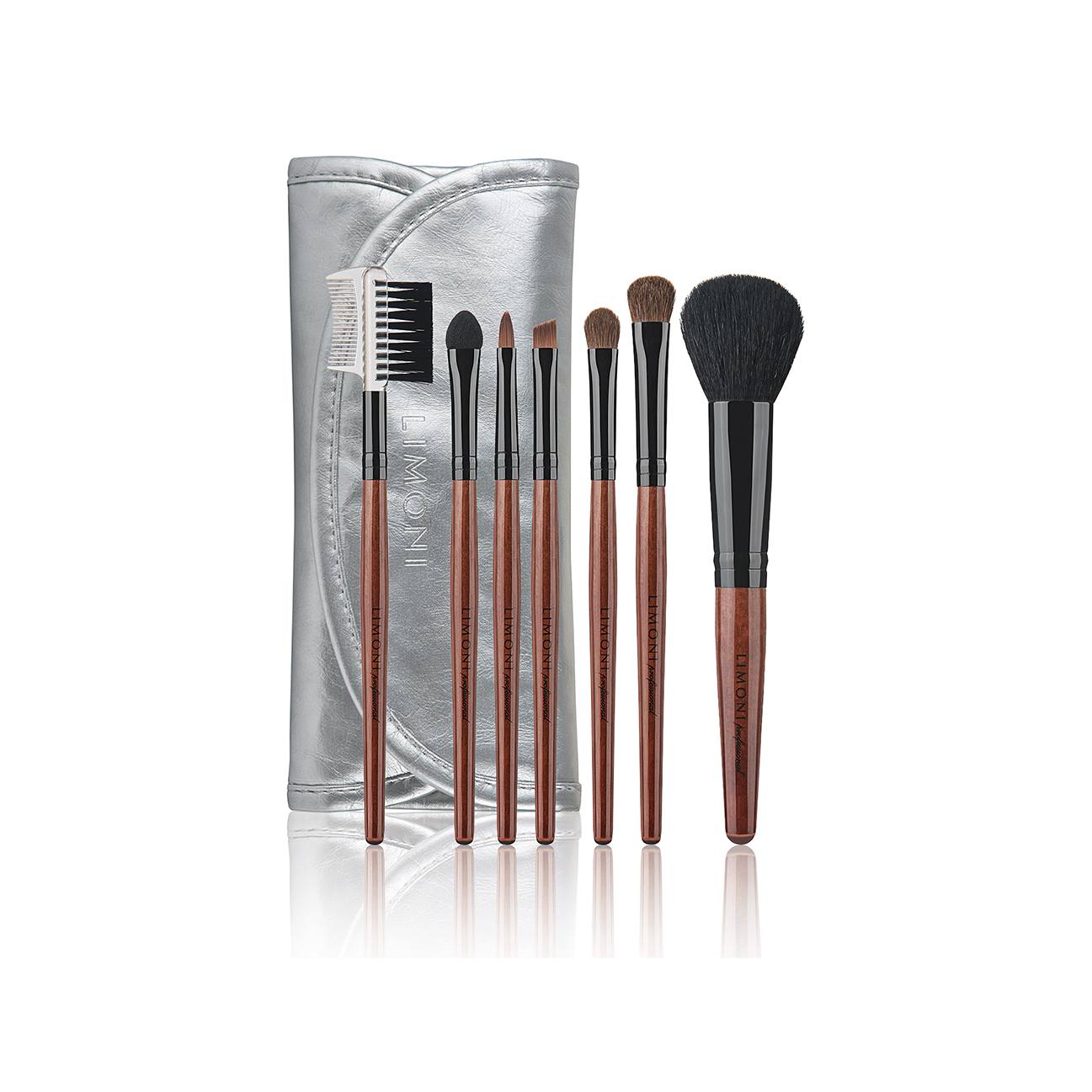 Набор кистей Silver Travel Kit (7 кистей + чехол) магазин VISAGEHALL являющийся официальным дистрибьютором в России
