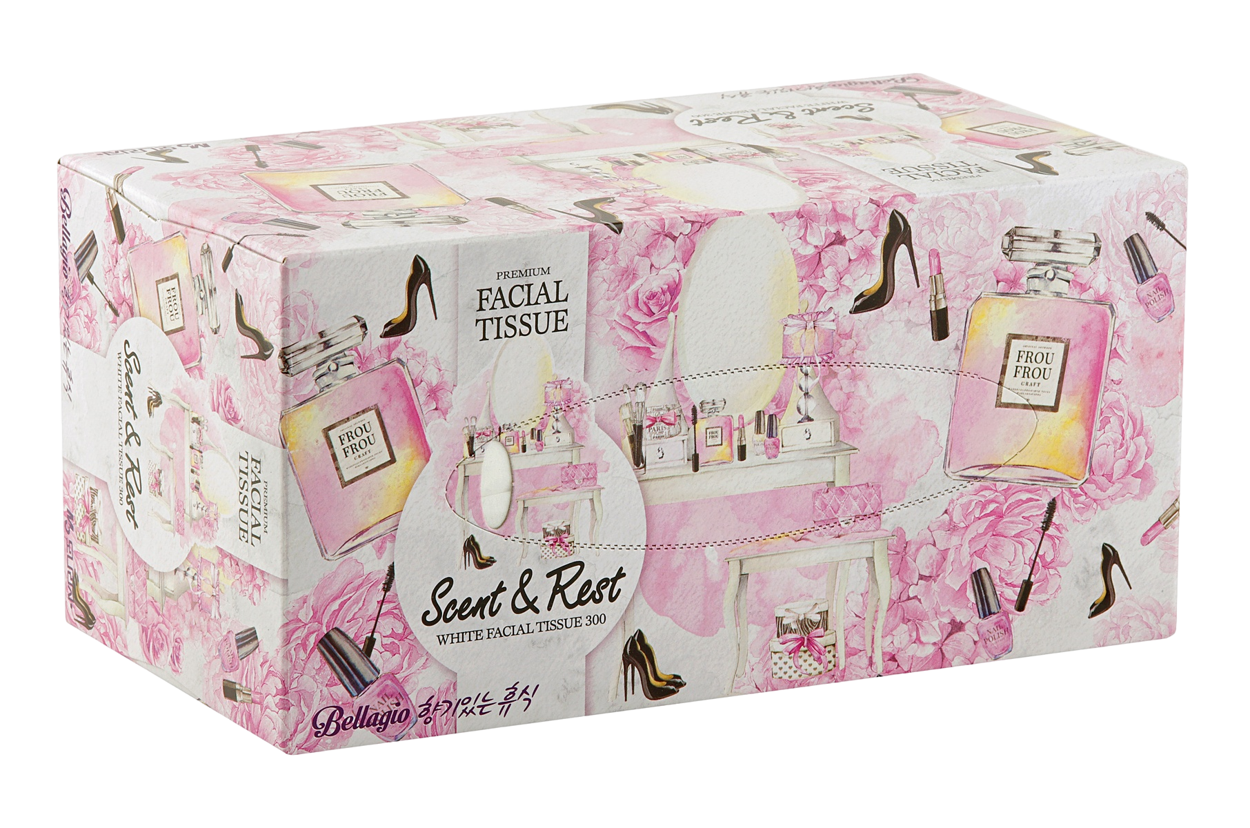 Салфетки для лица Bellagio Romantic Dream Facial Tissue купить в VISAGEHALL
