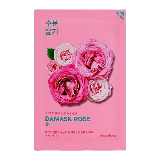 Маска тканевая увлажняющая Дамасская роза Pure Essence купить в VISAGEHALL