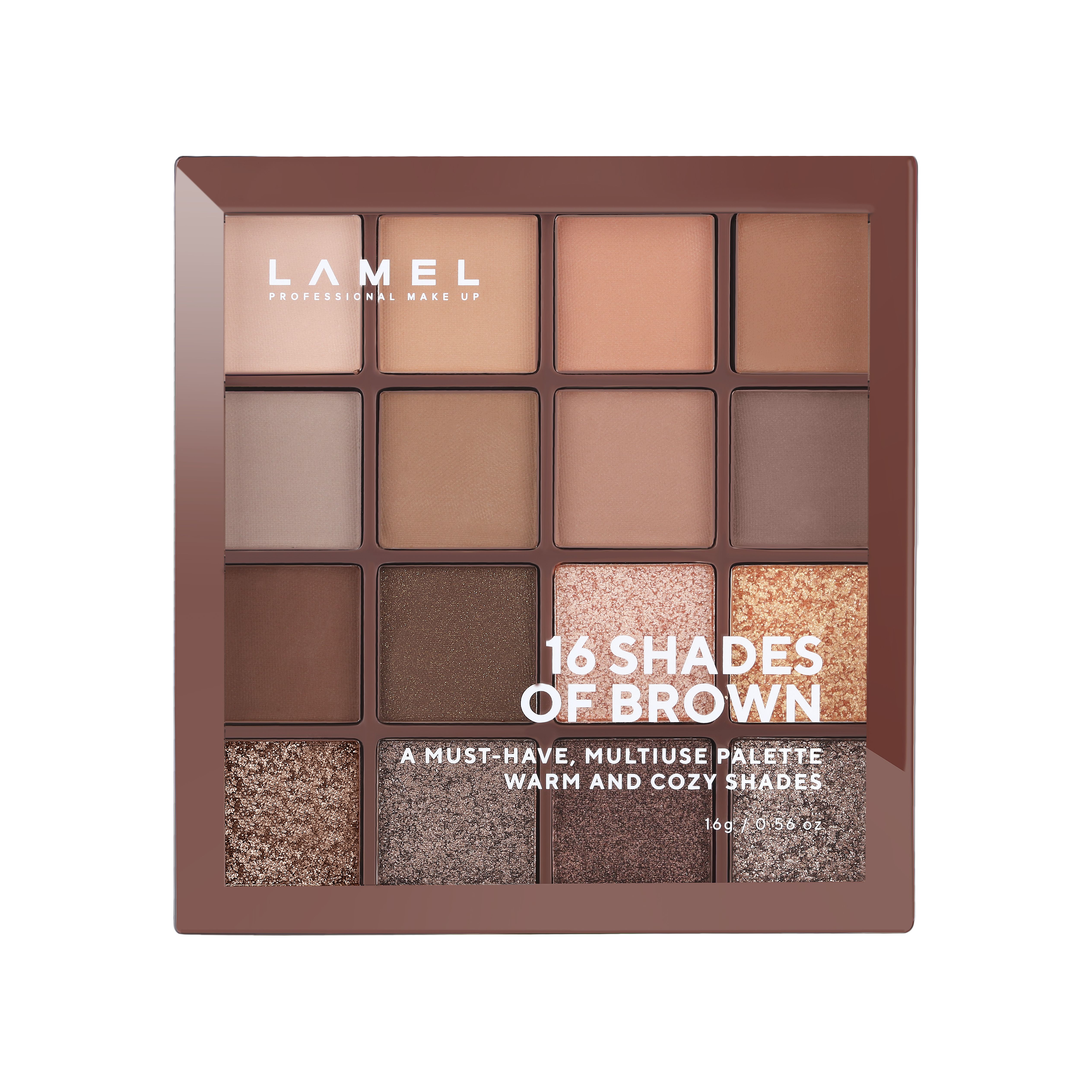 Тени для век 16 Shades of Brown магазин VISAGEHALL являющийся официальным дистрибьютором в России