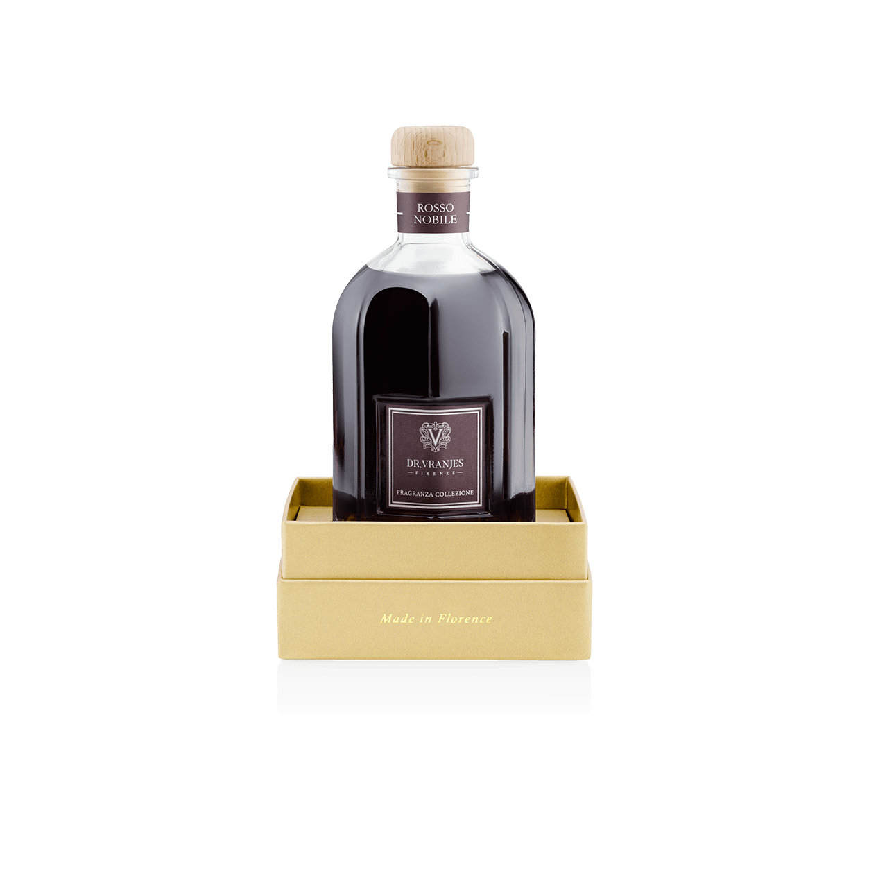Rosso Nobile Диффузор в золотой коробке магазин VISAGEHALL являющийся официальным дистрибьютором в России