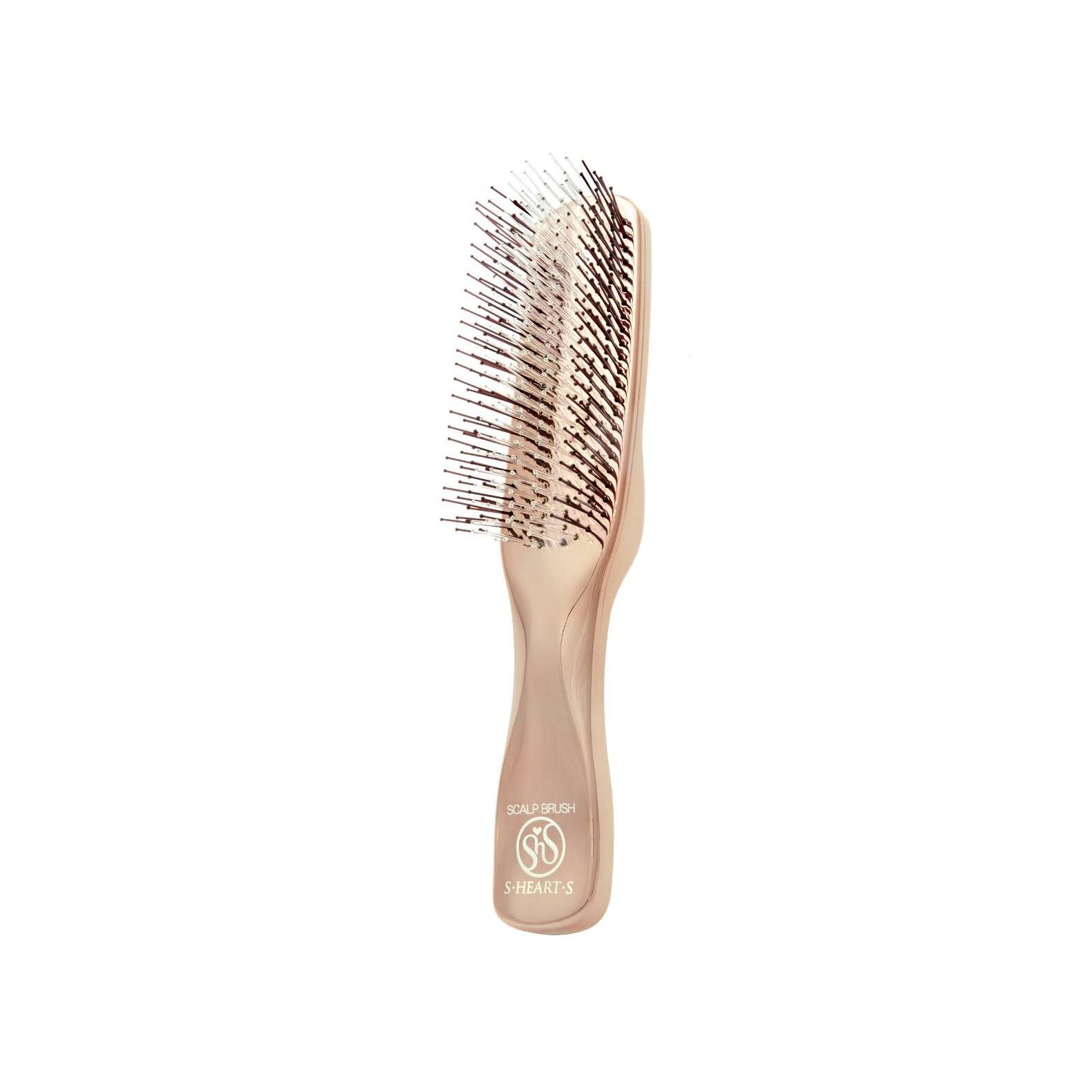 Щетка для волос массажная Scalp Brush Long Розовое Золото магазин VISAGEHALL являющийся официальным дистрибьютором в России