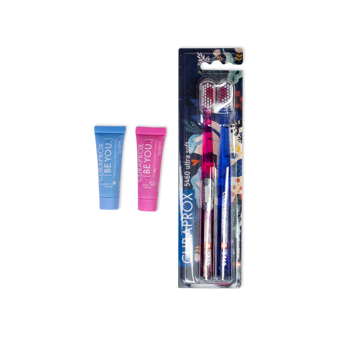 Набор: Зубные щетки CS5460 Ultrasoft Duo Love + Зубные пасты Be You Mini магазин VISAGEHALL являющийся официальным дистрибьютором в России
