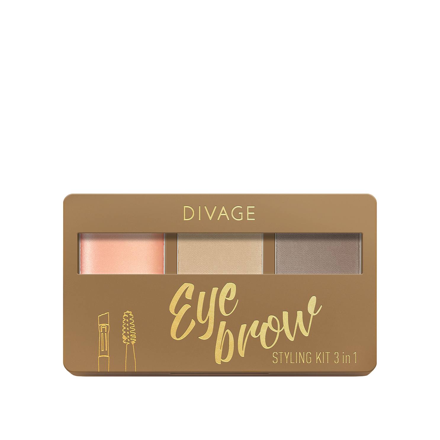 Набор для бровей с воском Eyebrow Styling Kit 3in1 магазин VISAGEHALL являющийся официальным дистрибьютором в России