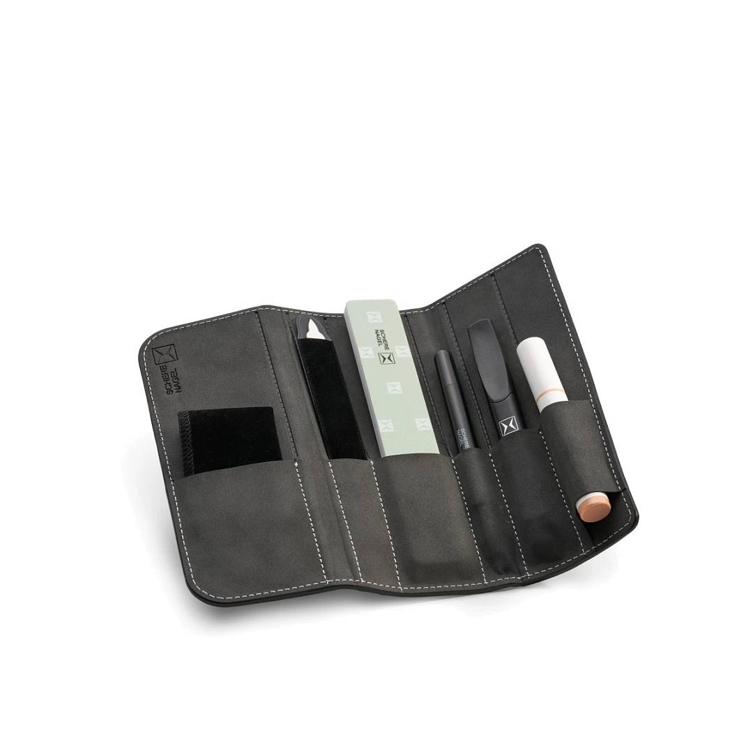 Набор: 5 предметов для необрезного маникюра в футляре